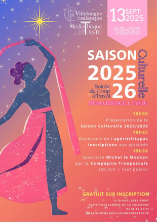 Soirée de Coup d'Envoi de la Saison Culturelle 2025-2026 | Médiathèque J. Tastu