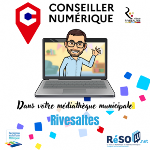 Médiathèque municipale de Rivesaltes - Un conseiller numérique répond à vos questions