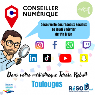 Médiathèque El Mil·lenari de Toulouges - Découverte des réseaux sociaux