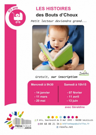  Les histoires des Bouts d'Choux - Médiathèque Alexandre Jardin de Saleilles