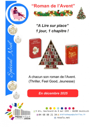 "Le Roman de l'Avent" - Médiathèque Alexandre Jardin de Saleilles