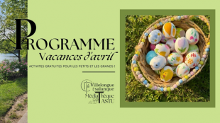 Programme des Vacances d'Avril 2025 | Médiathèque J. Tastu