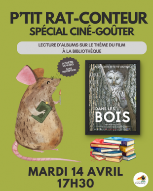 Rat conteur spécial ciné goûter - Bibliothèque de Cabestany
