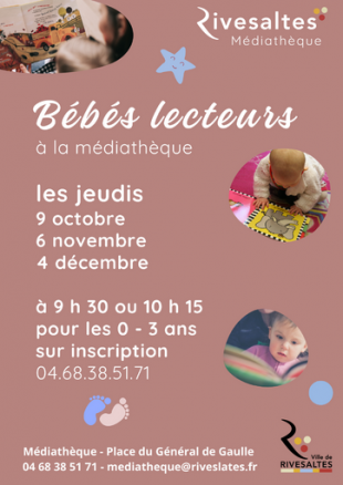 Médiathèque Rivesaltes - Bébés lecteurs