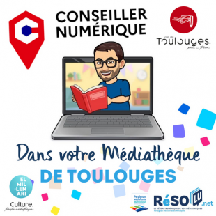 Toulouges El Mil·lenari Médiathèque Teresa Rebull - Conseiller numérique