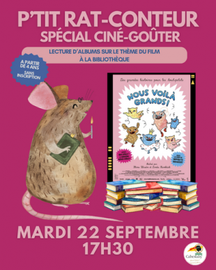Rat conteur : spécial ciné goûter - Bibliothèque de Cabestany
