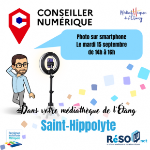 Initiation de la photographie sur smartphone - Saint-Hippolyte - Médiathèque de L'Étang