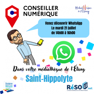 Découverte WhatsApp - Saint-Hippolyte - Médiathèque de L'Étang